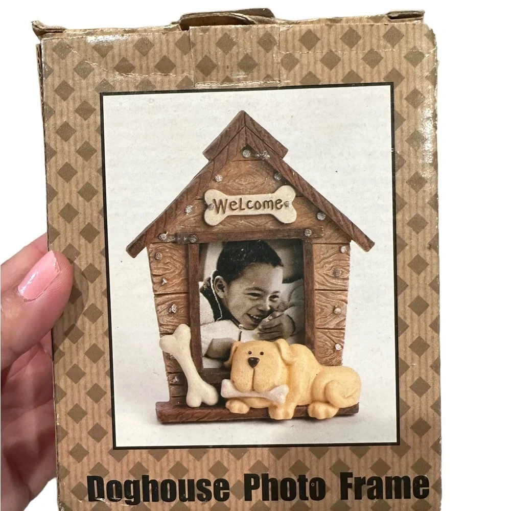 Dog House Design Tabletop Photo Frame